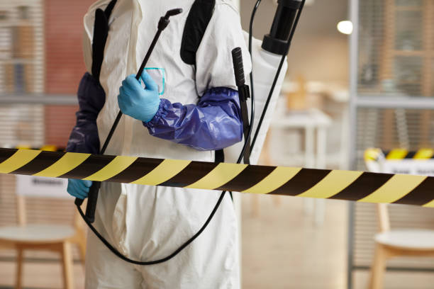 Professional Biohazard Cleanup technician working in Pownal, ME